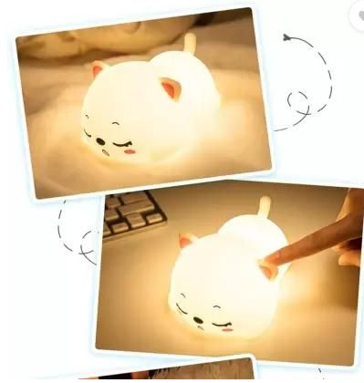 Silicon Snoring Cat Night Lamp