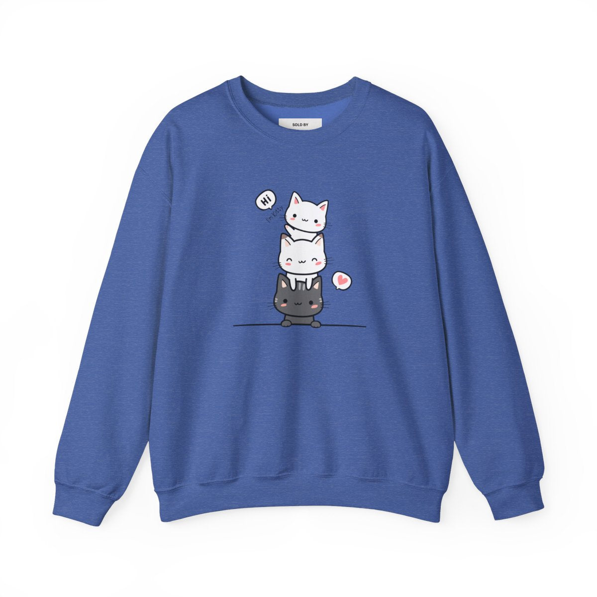 Stacked Cuteness: Adorable Cat Trio Sweatshirt