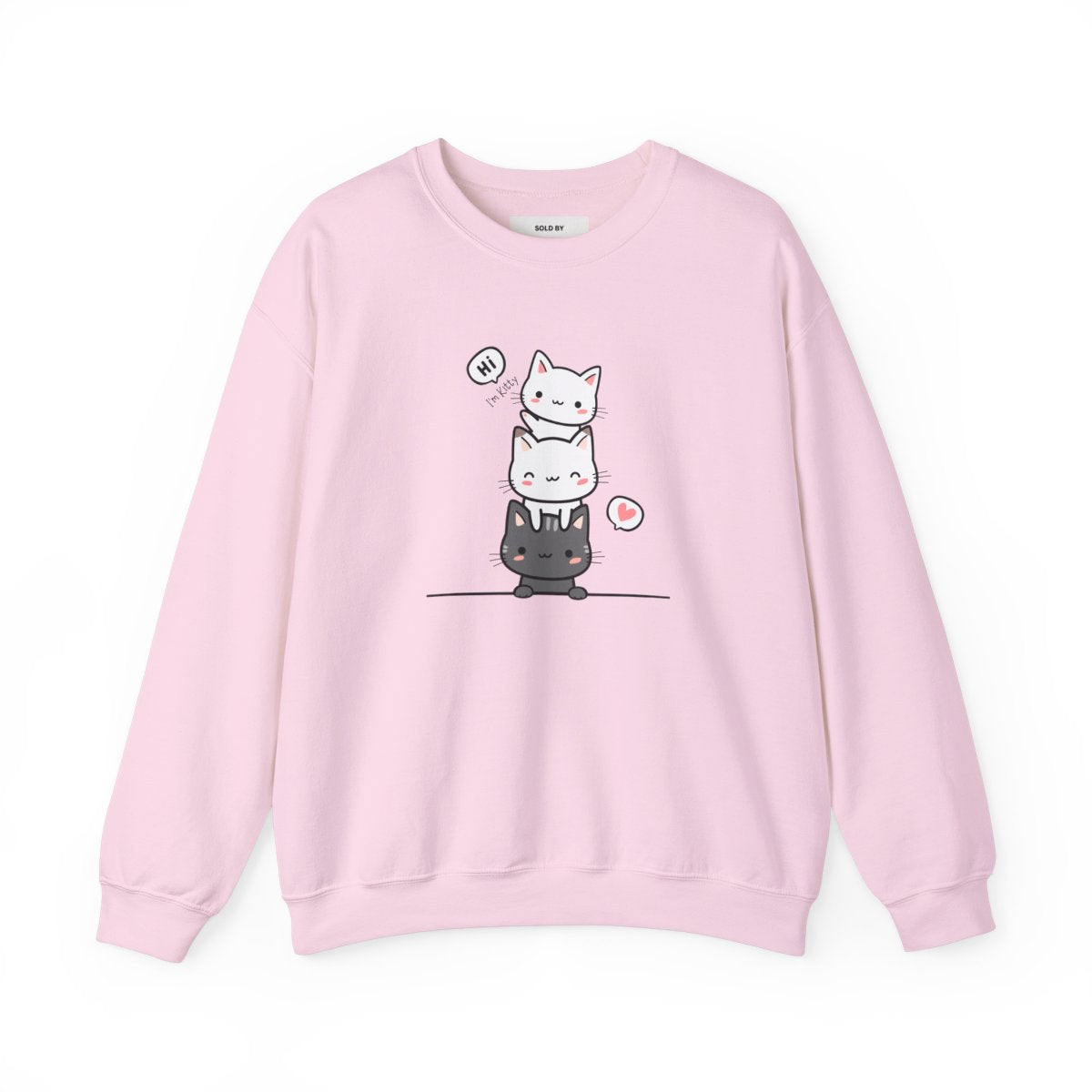 Stacked Cuteness: Adorable Cat Trio Sweatshirt