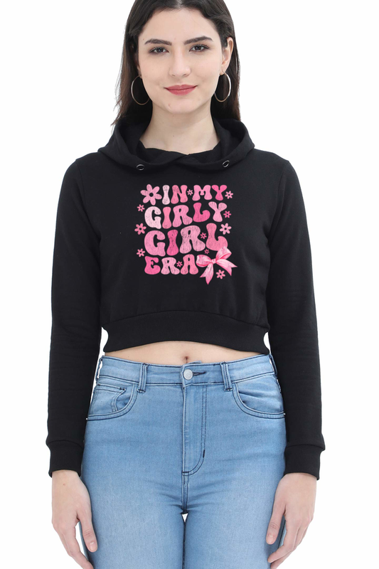 In My Girly Era Women's Crop Hoodie