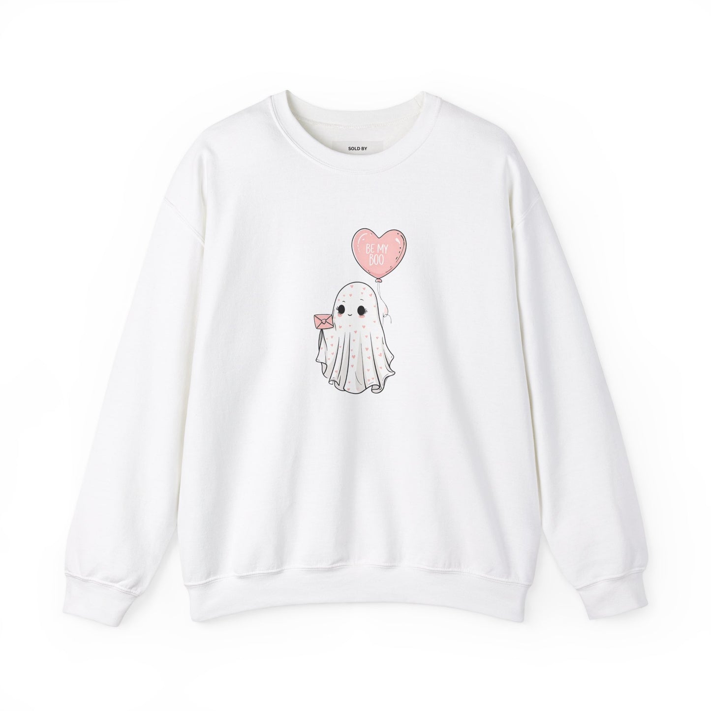 Be My Boo: Cute Ghost Valentine's Sweatshirt