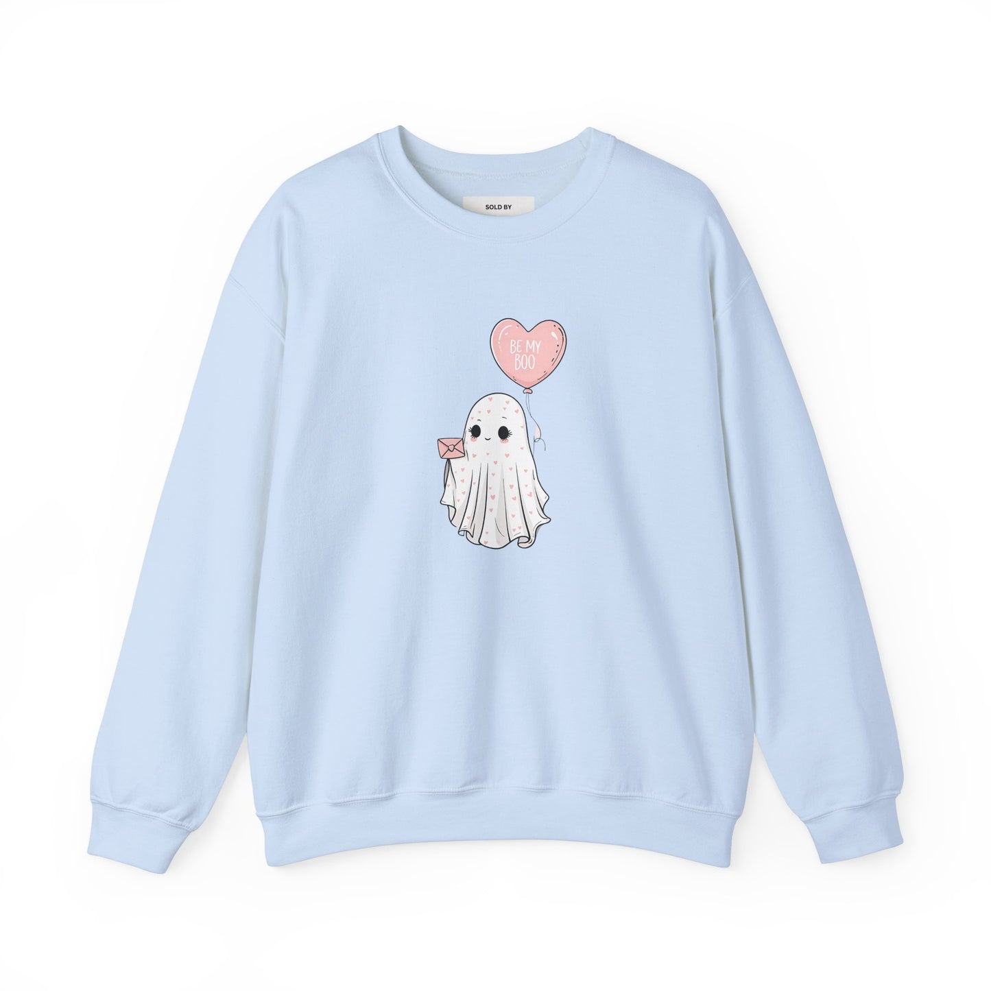 Be My Boo: Cute Ghost Valentine's Sweatshirt