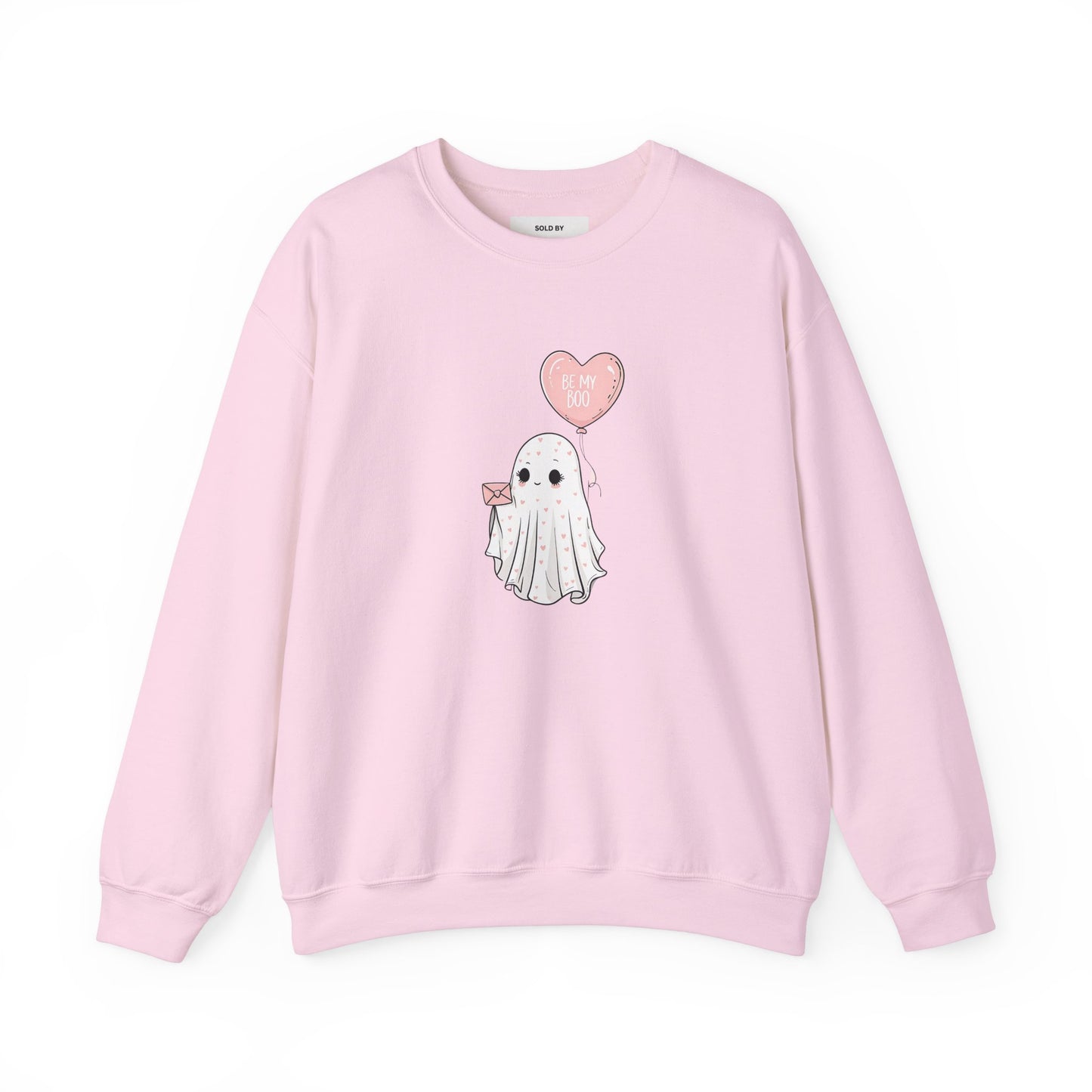 Be My Boo: Cute Ghost Valentine's Sweatshirt